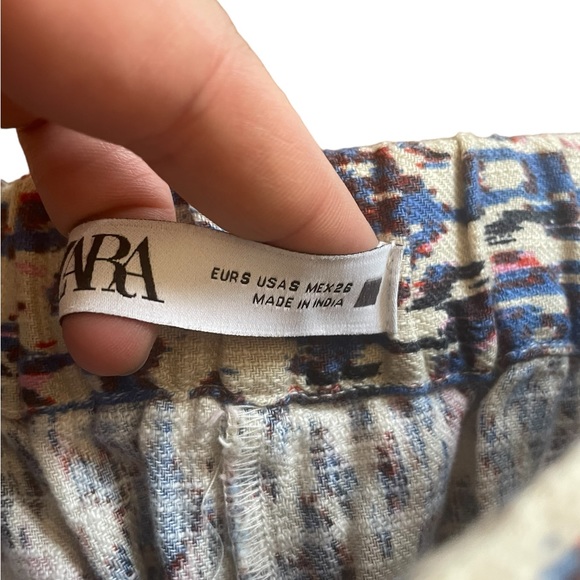 ZARA Patterned Bohemian Balloon Pants - Picture 5 of 13